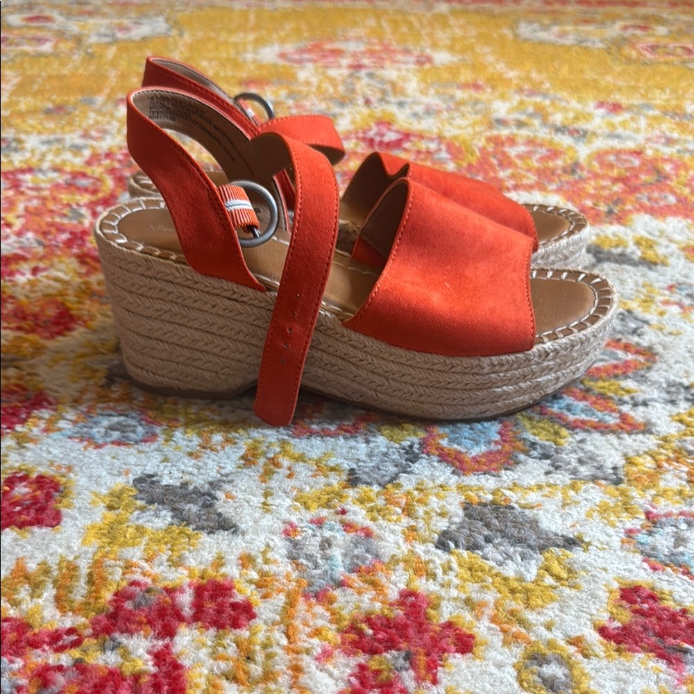 Universal Thread Orange Platform Espradilles With… - image 3
